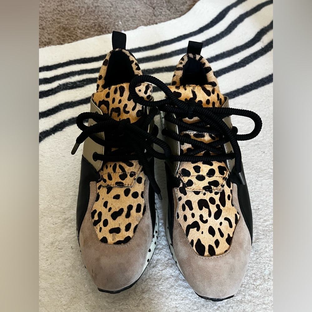 Steve Madden Leopard and Black Women's Sneakers